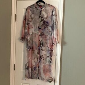 Floral Button-Up Dress